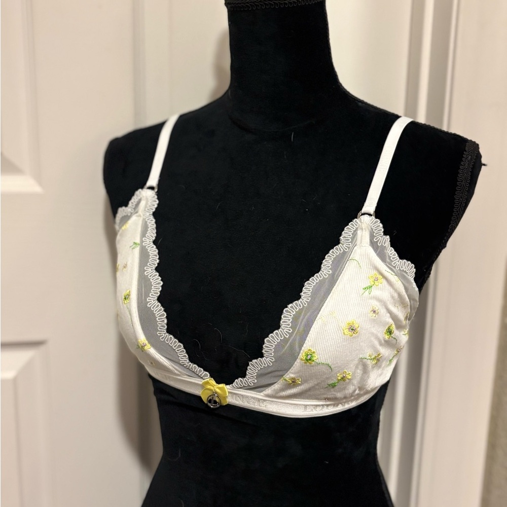 Lounge Ribbed Floral Bralette